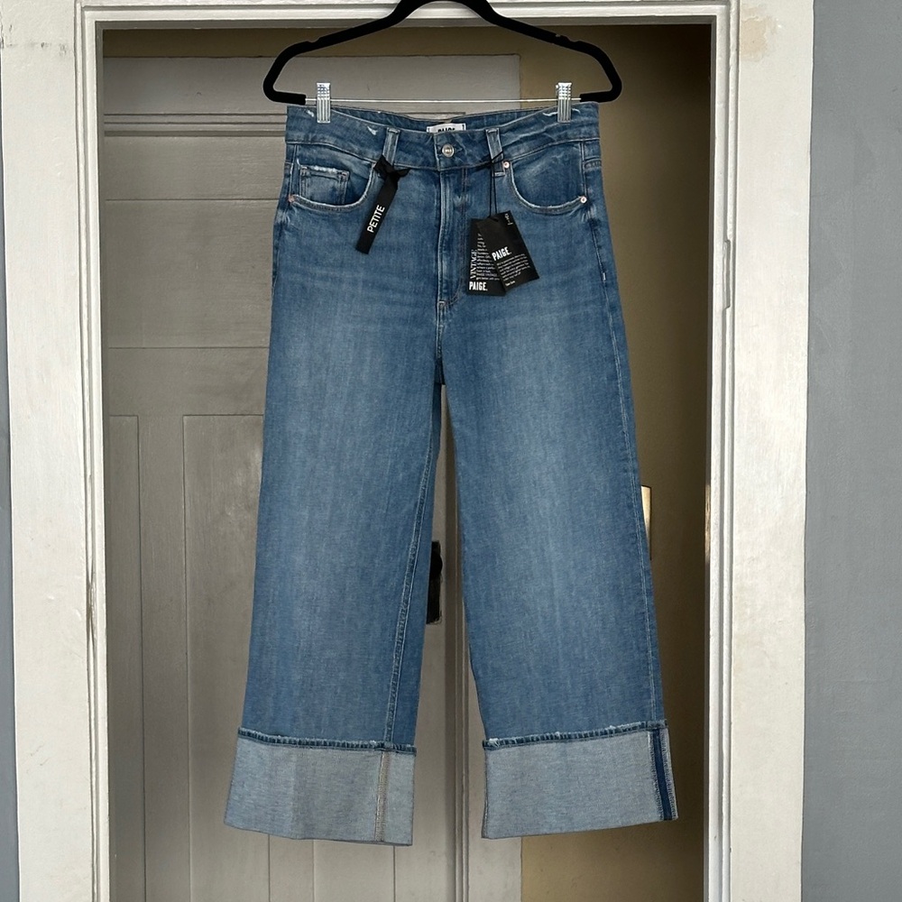NWT - Paige Sasha Ankle Wide Cuff jeans